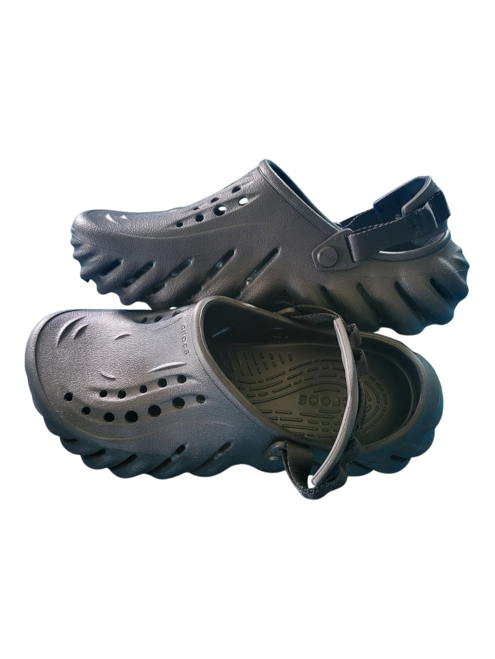 NEW Crocs Echo Clog Black Women's 10/ Men's 8 Lightweight Comfort Shoes
